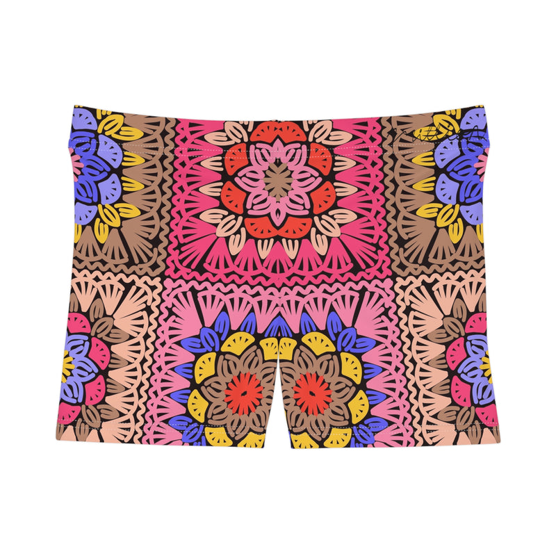 Embroidery Style Women's Shorts (AOP)