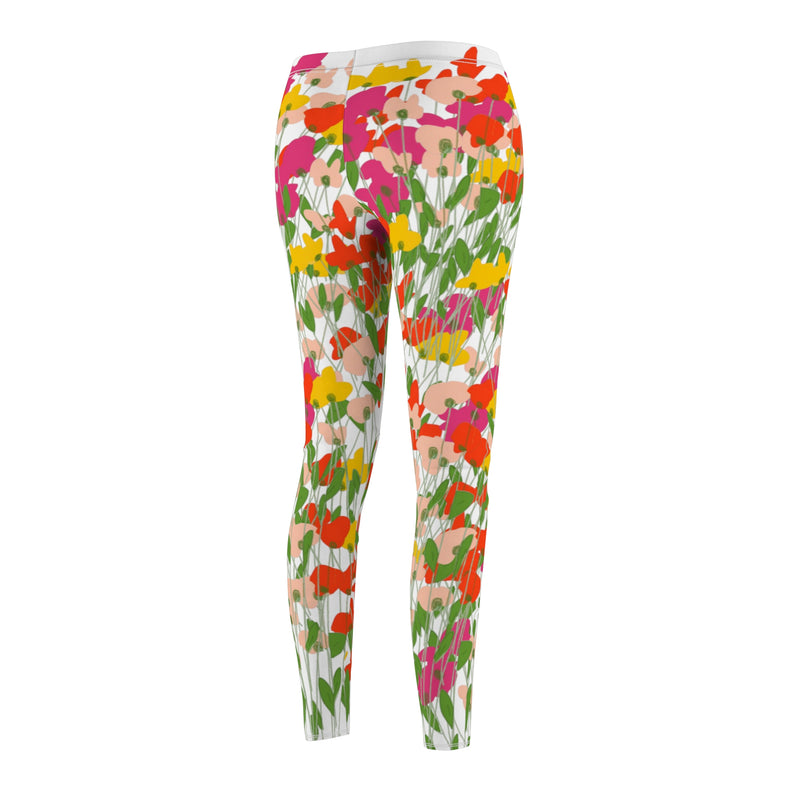 Freestyle Flowers 2+ women's Cut & Sew Casual Leggings (AOP)