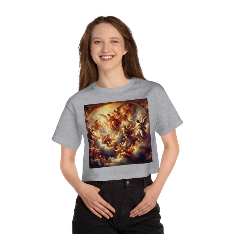 Floating Angels  Champion Women's Heritage Cropped T-Shirt