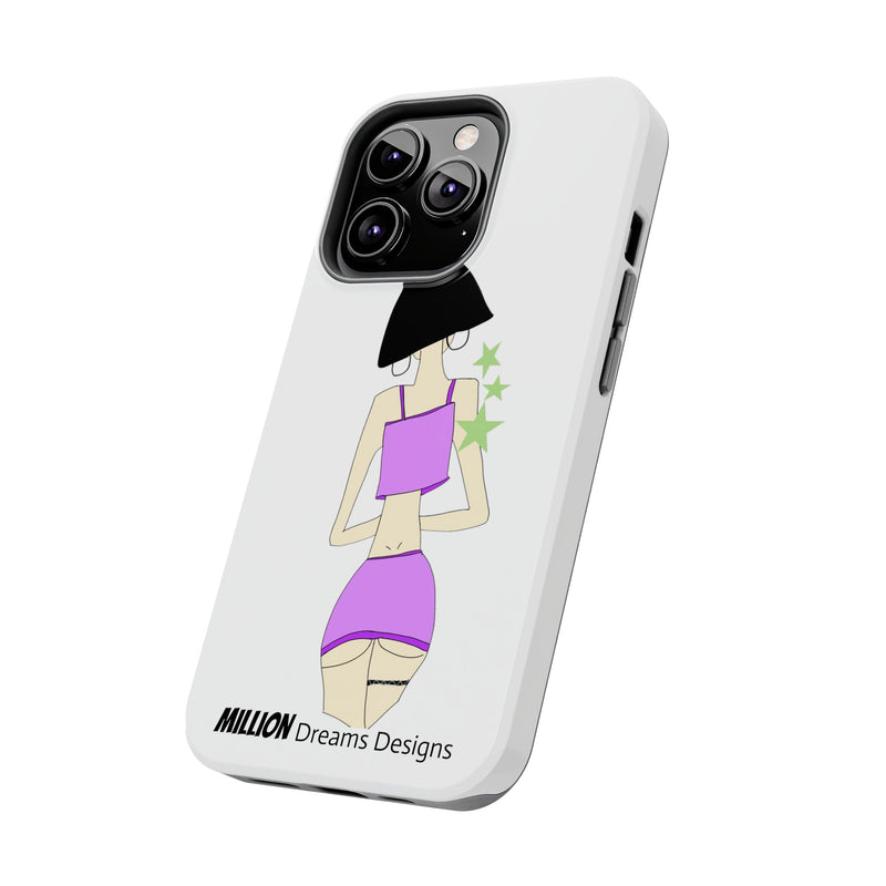 Sexy Girl In Purple Tough Phone Case