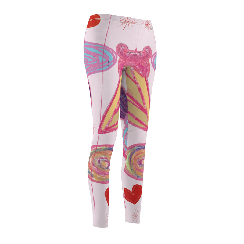 Sweet Treats Print Women's Cut & Sew Casual Leggings (AOP)