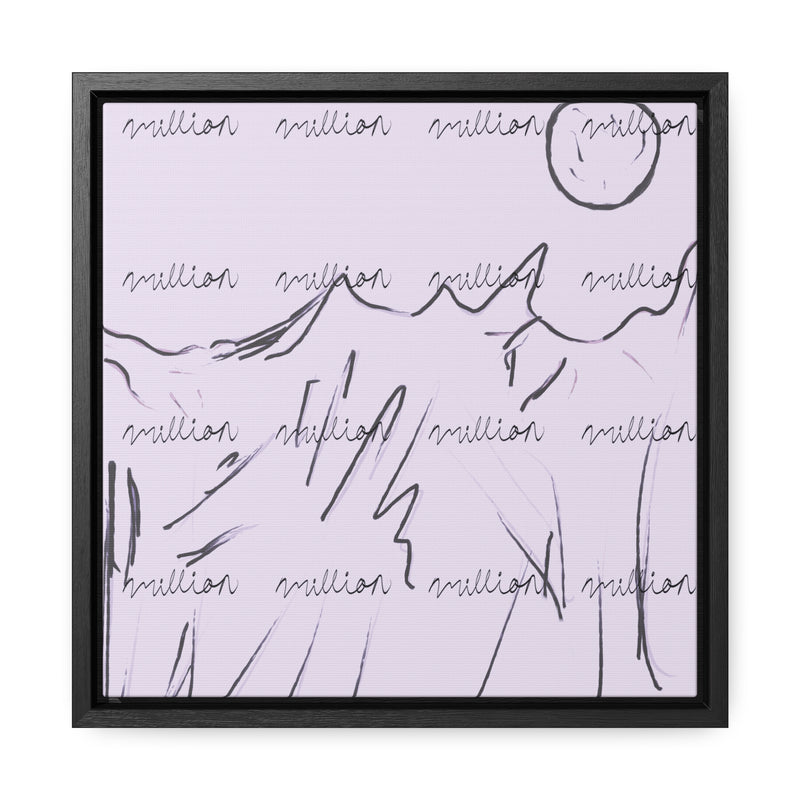 Cold Mountain View Gallery Canvas Wraps, Square Frame