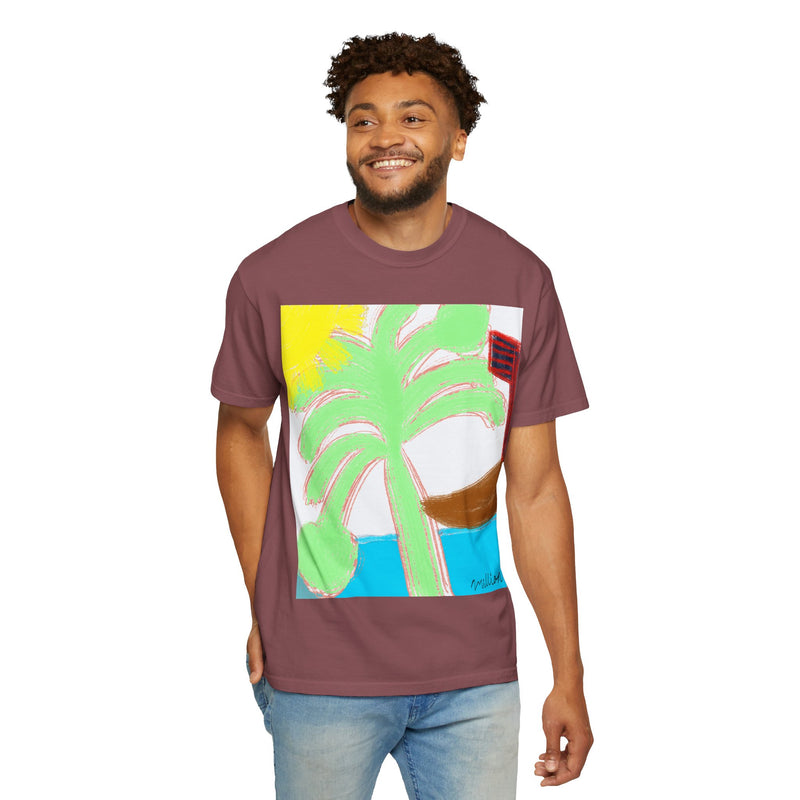 Ocean View Unisex Garment-Dyed T-shirt