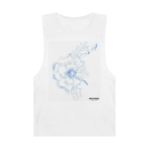 Sketch Flower Unisex Barnard Tank