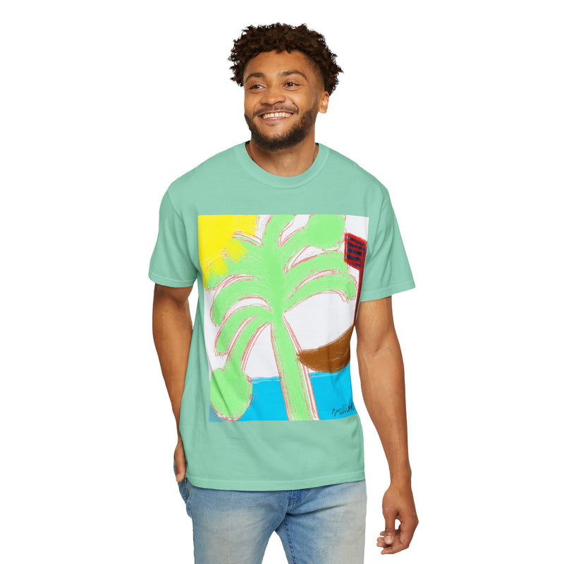 Ocean View Unisex Garment-Dyed T-shirt