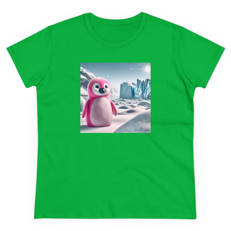 Pink Penguin Women's Midweight Cotton Tee