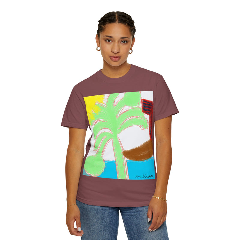 Ocean View Unisex Garment-Dyed T-shirt