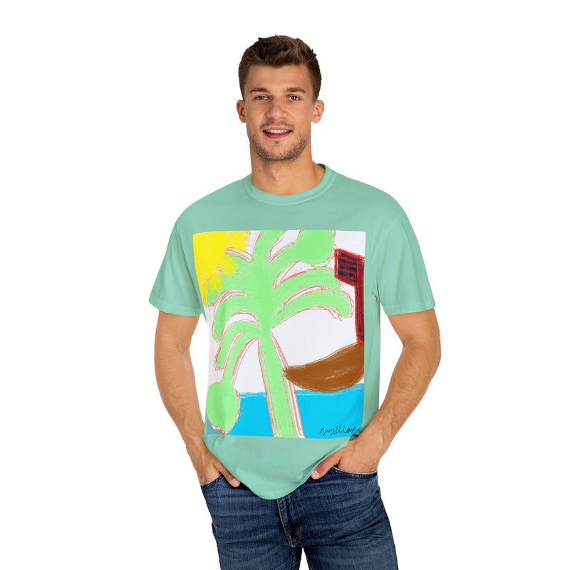 Ocean View Unisex Garment-Dyed T-shirt