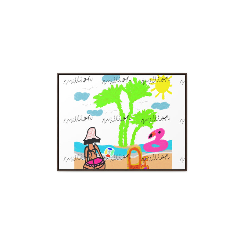 Fun Beach Day Gallery Canvas Wraps, Horizontal Frame