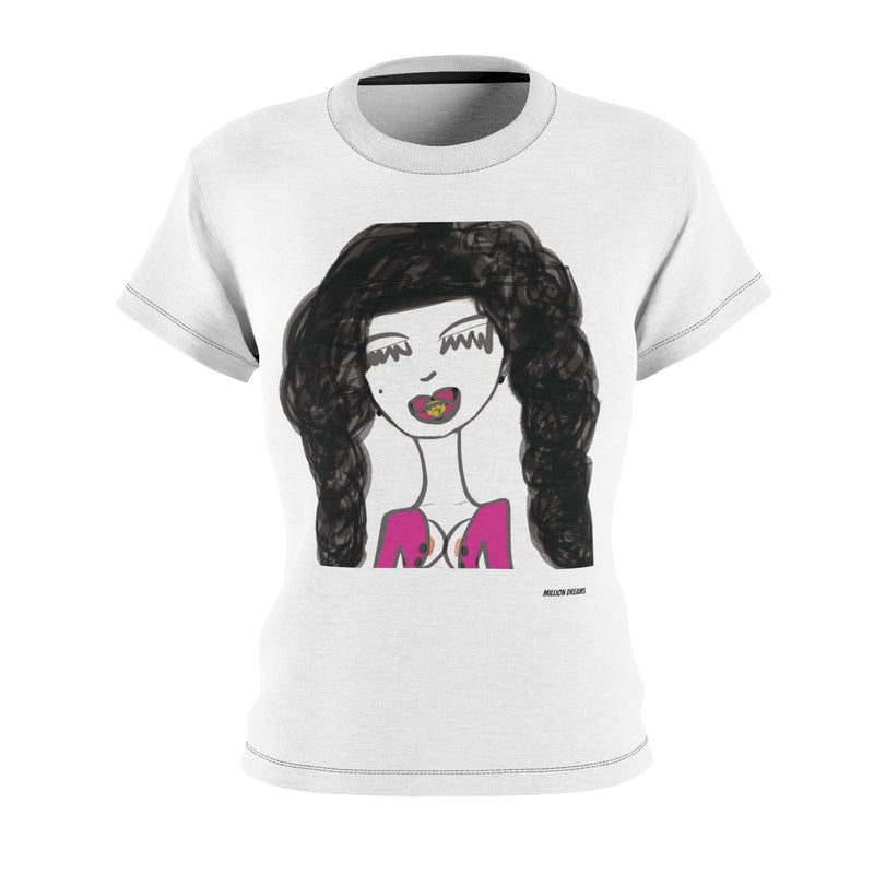 Girl with pacifier Cut & Sew Tee (AOP)