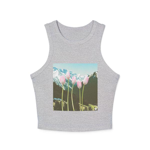 Cold Mountain View Women's Micro Rib Racer Tank Top