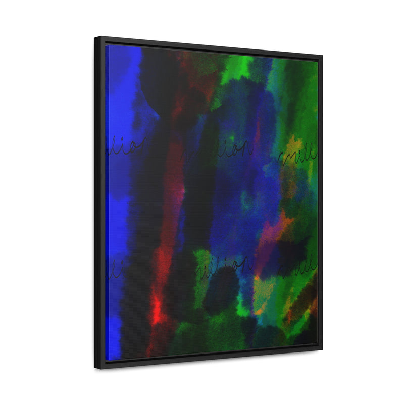 Watercolor Hue Gallery Canvas Wraps, Vertical Frame