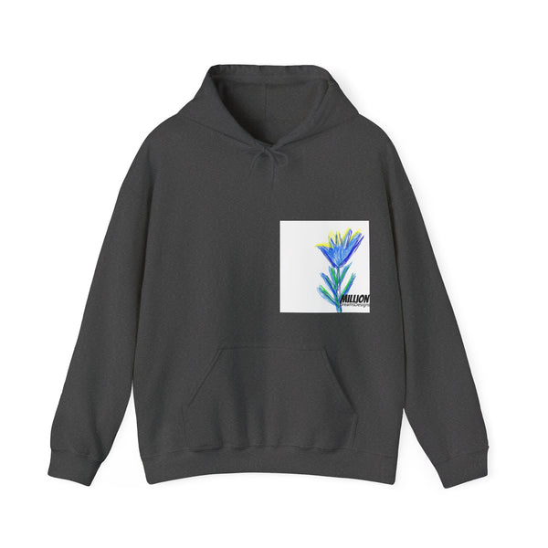 Blue Flower Unisex Heavy Blend™  Hooded Sweatshirt