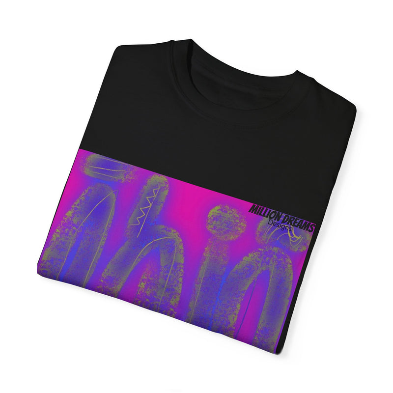 Tribal Neon Type Unisex Garment-Dyed T-shirt