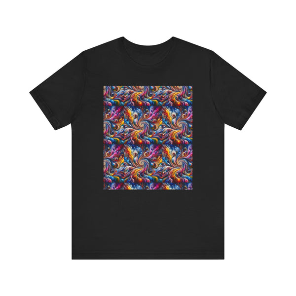 Psychedelic Print Unisex Jersey Short Sleeve Tee