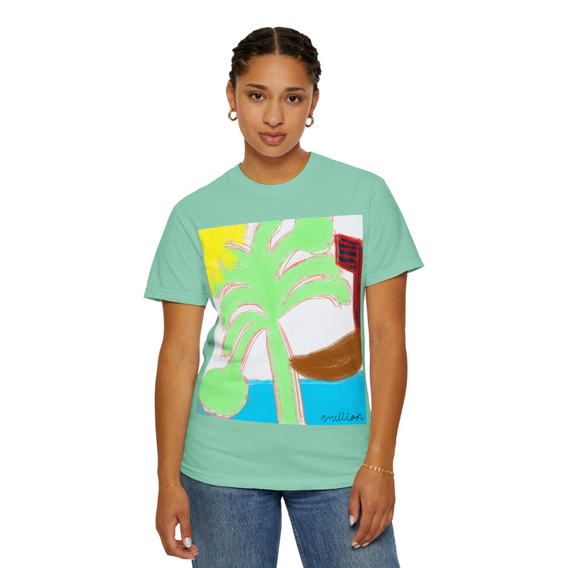 Ocean View Unisex Garment-Dyed T-shirt