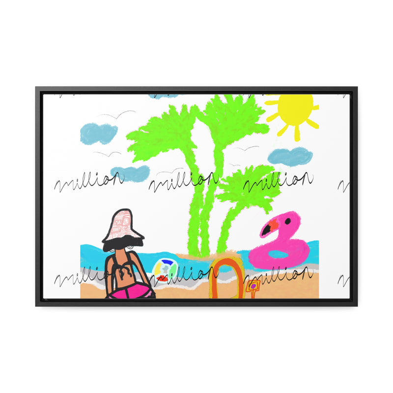 Fun Beach Day Gallery Canvas Wraps, Horizontal Frame