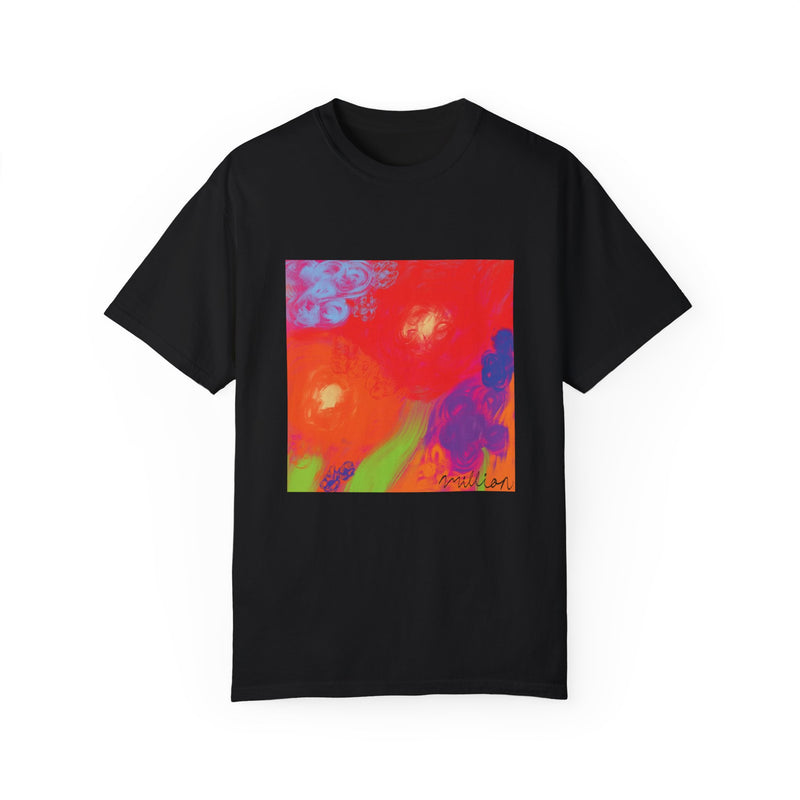 Floral Breeze Unisex Garment-Dyed T-shirt