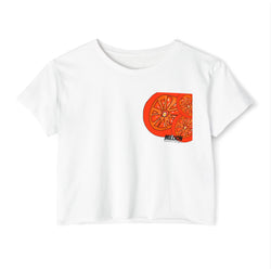 Tangie  Orange Women's Festival Crop Top