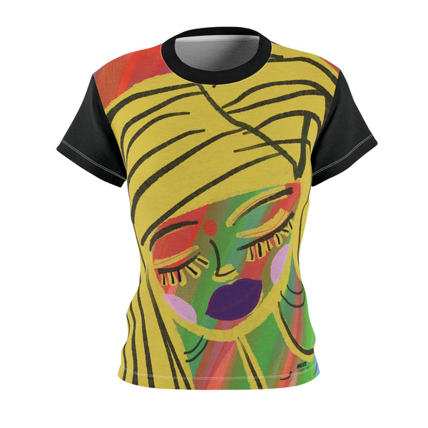 Cute Face Women's Cut & Sew Tee (AOP)