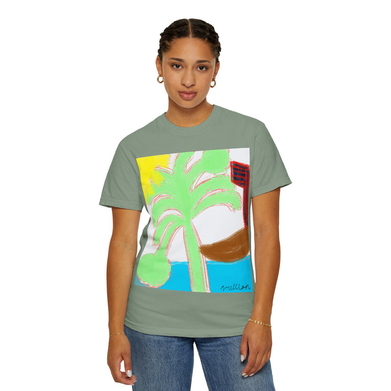 Ocean View Unisex Garment-Dyed T-shirt