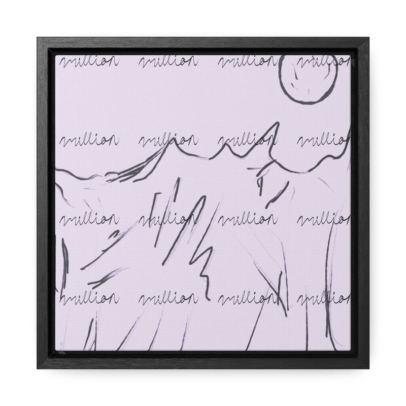 Cold Mountain View Gallery Canvas Wraps, Square Frame