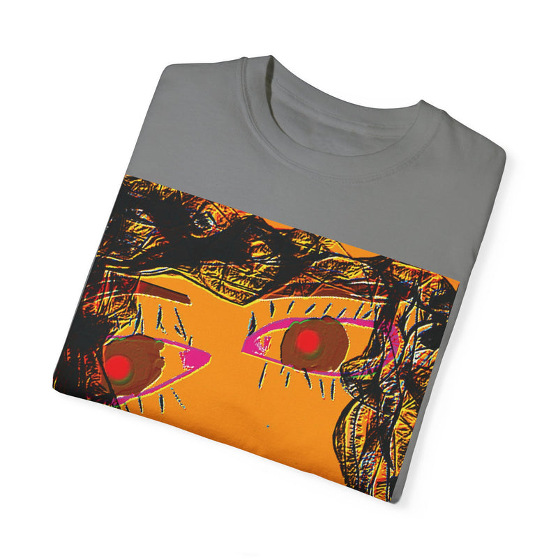 Face Graphic Unisex Garment-Dyed T-shirt