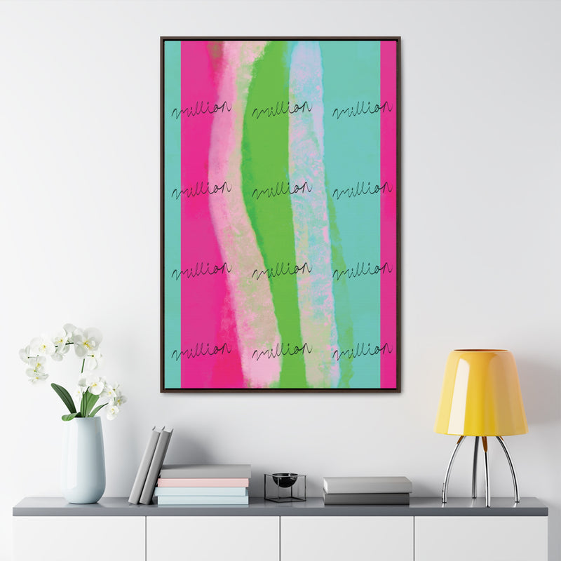 Pretty Neon Gallery Canvas Wraps, Vertical Frame