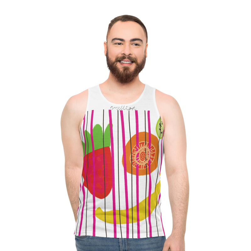 Fruits Print Unisex Tank Top (AOP)