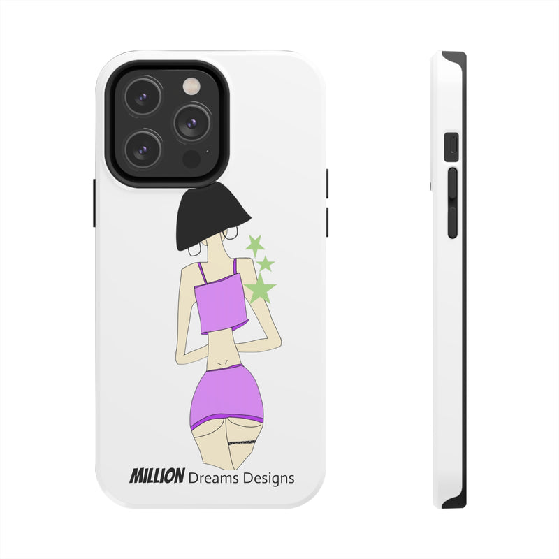 Sexy Girl In Purple Tough Phone Case