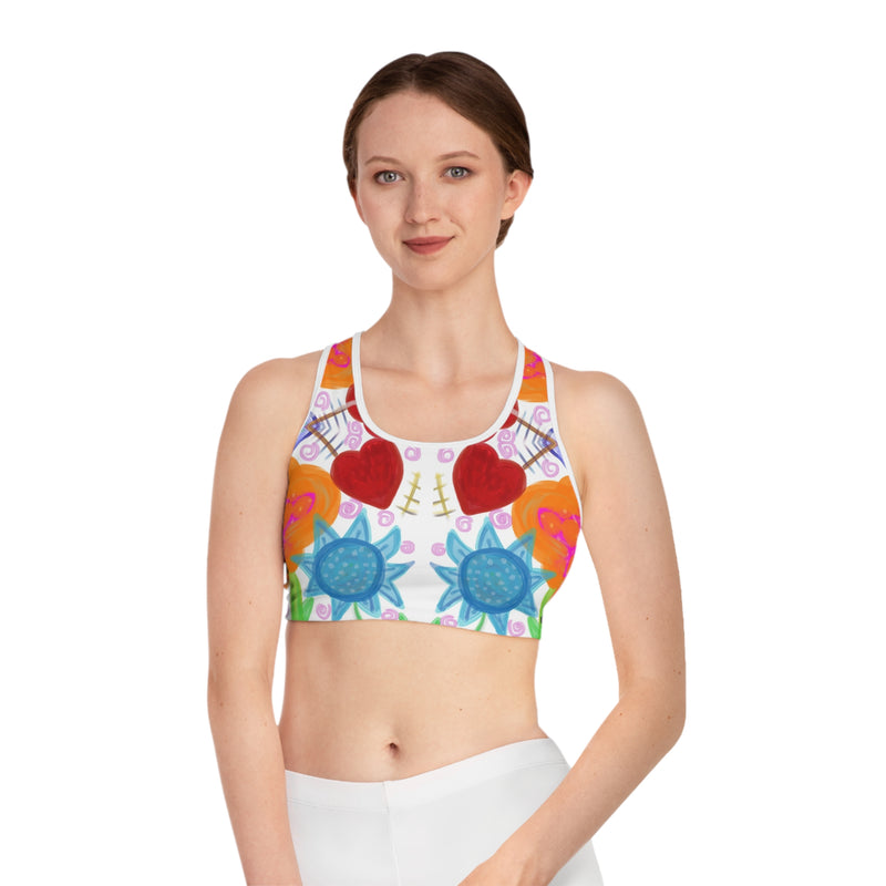 Paint Garden  Sports Bra (AOP)