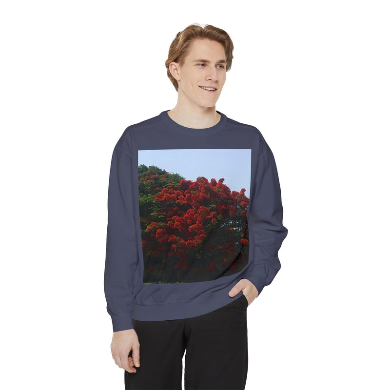 Resort View Unisex Garment-Dyed Sweatshirt