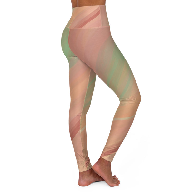 Earth Tones High Waisted Yoga Leggings (AOP)