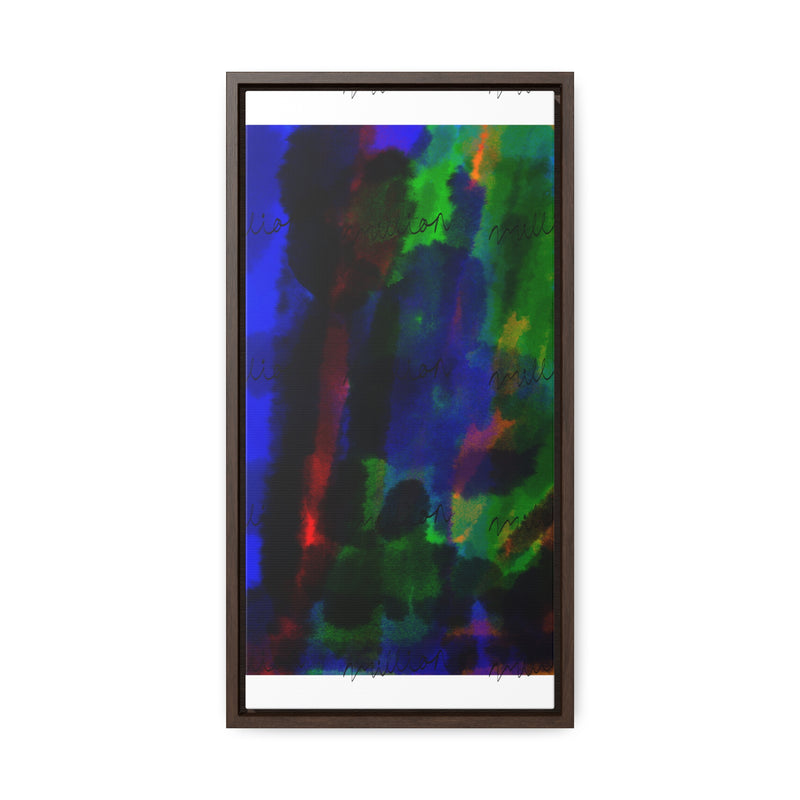 Watercolor Hue Gallery Canvas Wraps, Vertical Frame