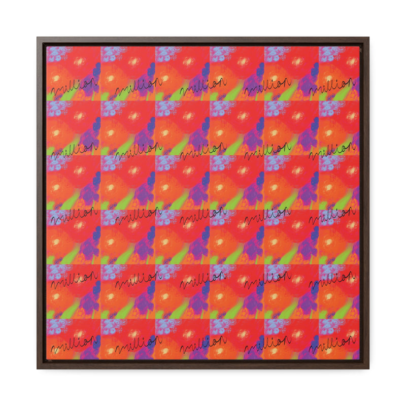 Floral Breeze Gallery Canvas Wraps, Square Frame