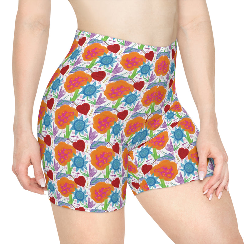 Paint Garden Women's Biker Shorts (AOP)