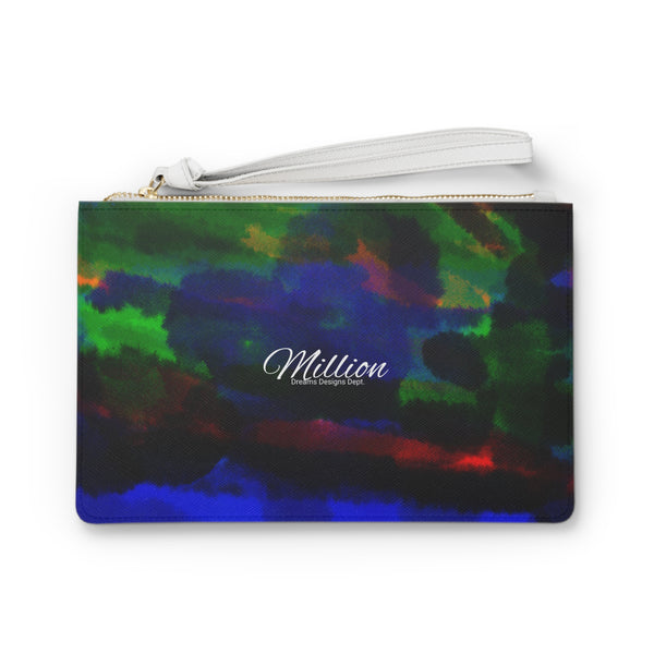 Watercolor Hue Clutch Bag