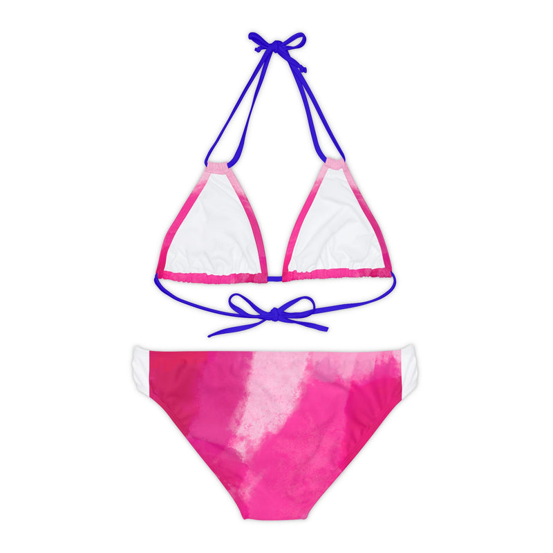 Pink Shades Strappy Bikini Set (AOP)