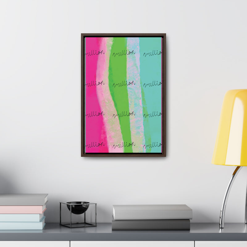 Pretty Neon Gallery Canvas Wraps, Vertical Frame