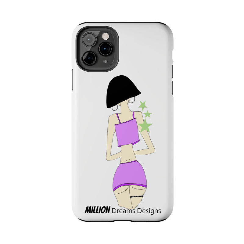 Sexy Girl In Purple Tough Phone Case