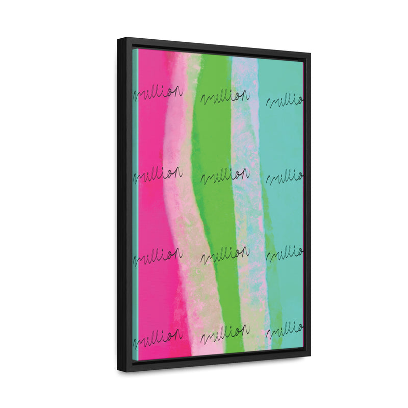 Pretty Neon Gallery Canvas Wraps, Vertical Frame