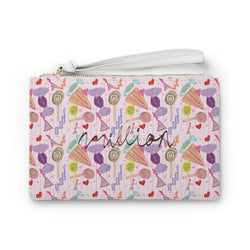 Sweet Treats Print Clutch Bag