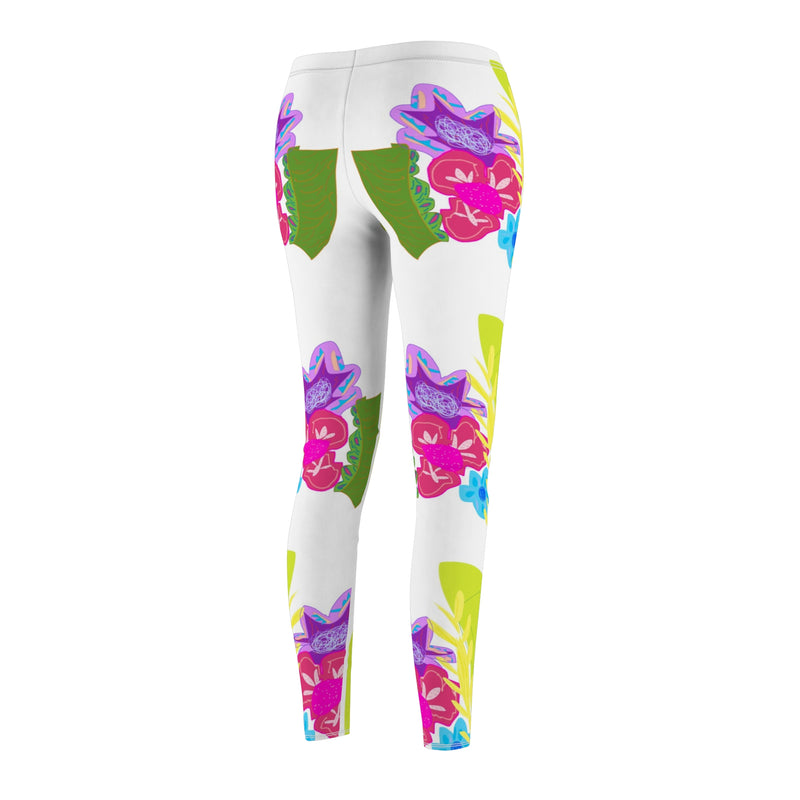 Neon Plants Women's Cut & Sew Casual Leggings (AOP)