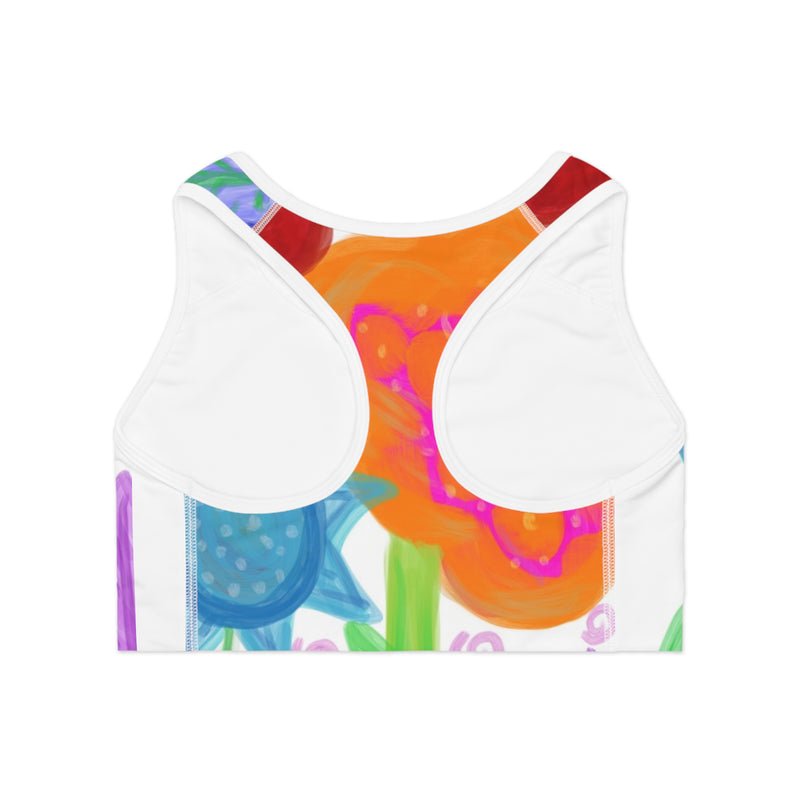 Paint Garden Sports Bra (AOP)