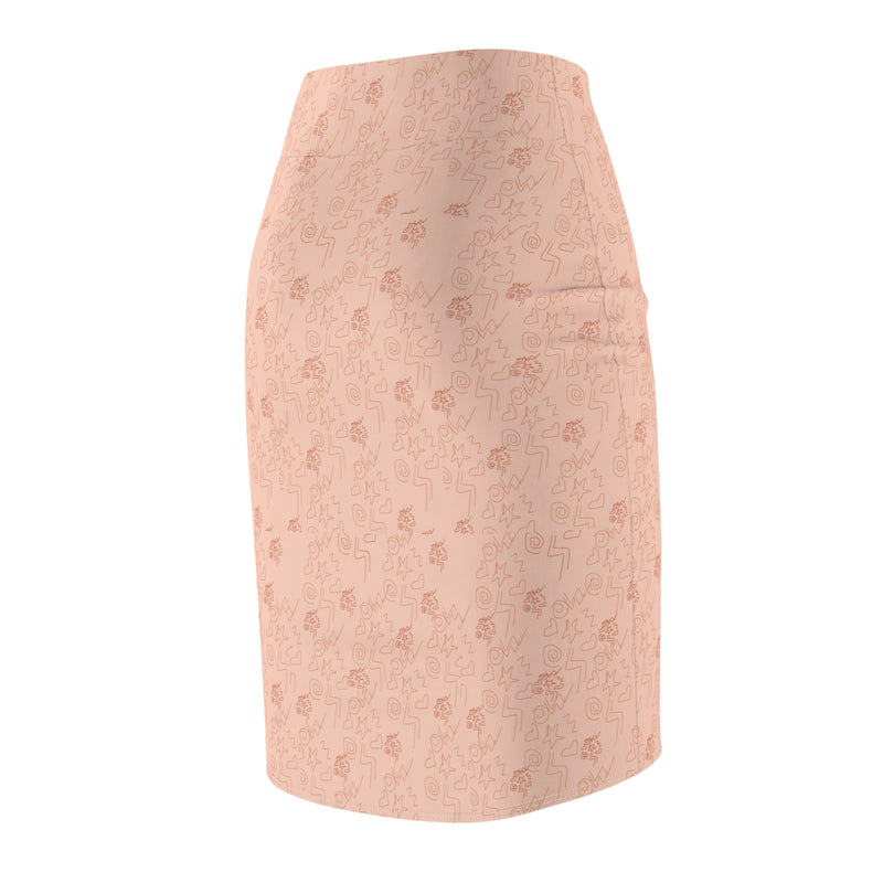 Doodle Print Women's Pencil Skirt (AOP)